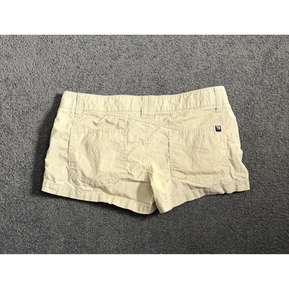 Volcom Tune 2.5 Inch Shorts Tan Khaki Low Rise Cotton Stretch Size 0 B0911012